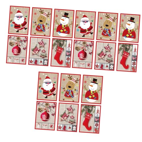 Housoutil 18 Stck. Weihnachtsgrußkarten mit Musikfunktion Kreative Klappkarten mit Weihnachtsmann Langlebige Weihnachtssegen Karten für Familie Freunde Partydekoration Housoutil 18 Stck. Weihnachtsgrußkarten mit Musikfunktion Kreative Klappkarten mit Weihnachtsmann Langlebige Weihnachtssegen Karten für Familie Freunde Partydekoration von Housoutil