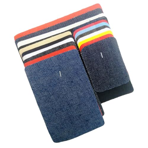 Housoutil 18 Stück Patch Kleiderflicken für Löcher Jeans mit Stickerei bestickte Jeans Flecken groß kleidung Reparaturflicken für Jeans Jeansflicken selber machen Jeansstoff von Housoutil