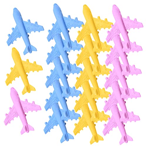 Housoutil 18 Stück Radiergummi Lustig Gummis Geformt Segelflugzeug Flugzeuge Für Spielzeugflugzeuge Für Jungen Ebene Karikatur Jungs Mini Flugzeugspielzeug Plastik von Housoutil
