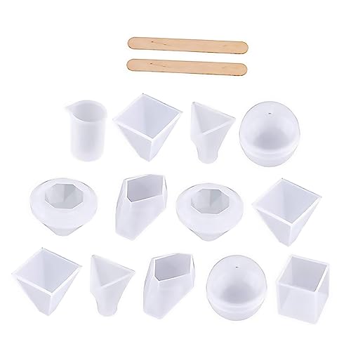 Housoutil 18 Stück Teiliges DIY Silikonformen Set für Kreative Bastelprojekte für Epoxidharz Wachs und Seife Langlebig und Präzise für Dekorative Verzierungen Housoutil 18 Stück Teiliges DIY Silikonformen Set für Kreative Bastelprojekte für Epoxidharz Wachs und Seife Langlebig und Präzise für Dekorative Verzierungen von Housoutil
