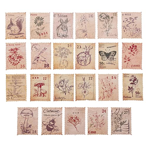 Housoutil 184 Stück Retro Pflanzen und Tieraufkleber Diy Poststempel Aufkleber für Scrapbooking Tagebuch und Geschenkverpackungen Housoutil 184 Stück Retro Pflanzen und Tieraufkleber Diy Poststempel Aufkleber für Scrapbooking Tagebuch und Geschenkverpackungen von Housoutil