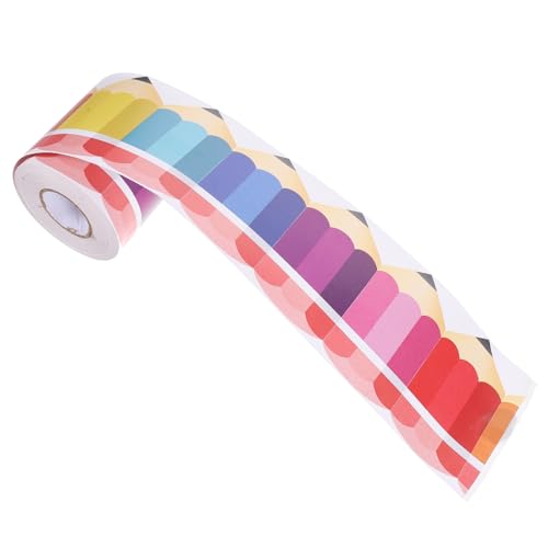 Housoutil 1Rolle Bleistift Muster Randaufkleber Dekorative Bordüre für Pinnwände und Schreibtische Einfach Anzubringen für Klassenzimmer Spielzimmer und Partys von Housoutil