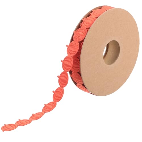 Housoutil 1Rolle Dekoratives Herbstband Kürbis Design Yards für Dekoration Geschenkverpackung und Bastelprojekte Hochwertigem Leicht und Tragbar von Housoutil