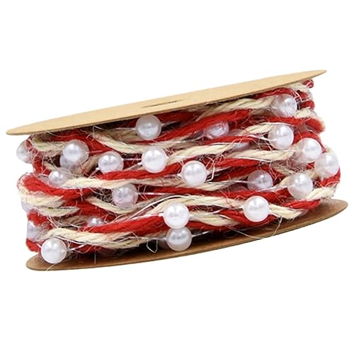 Housoutil 1Rolle Geschenkband Rot Geflochtenes Dekoband Für DIY Projekte Hochzeiten Und Geschenkverpackungen Langlebig Und von Housoutil