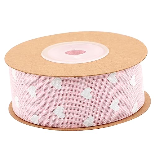 Housoutil 1Rolle Valentinstagsband Liebe Herzmuster Yards Hochdichtes Geschenkband Für DIY Verpackungen Für Hochzeiten Feiern Und Romantische Anlässe von Housoutil
