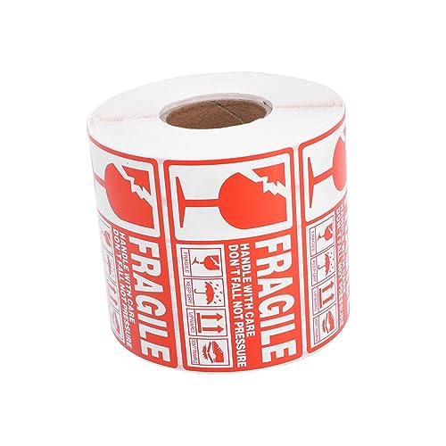 Housoutil 1Rolle Verpackungsetikett Vorsicht Zerbrechlich Selbstklebender Warnaufkleber für Sicheren Versand und Verpackung Etikett Housoutil 1Rolle Verpackungsetikett Vorsicht Zerbrechlich Selbstklebender Warnaufkleber für Sicheren Versand und Verpackung Etikett von Housoutil