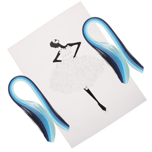 Housoutil 1Satz DIY Quilling Papierstreifen mit Quilling Wickelwerkzeug Quilling Vorlage und Papierstreifen für Bastelprojekte für Anfänger und Kunstliebhaber von Housoutil