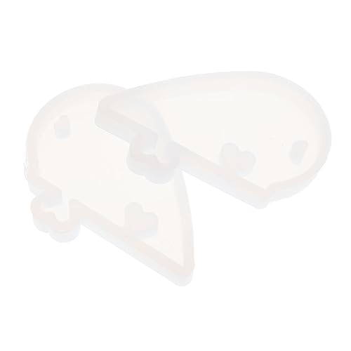 Housoutil 1Satz DIY Silikonform Herzförmiger Anhänger Robuste und Flexible Epoxidharz Gießform für Schmuck und Bastelarbeiten für Projekte mit Freunden oder Familie von Housoutil
