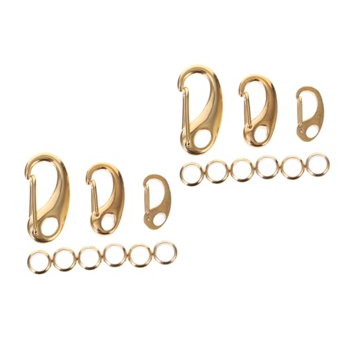 Housoutil 1Satz Schlüsselanhänger Karabiner Teiliges Mit Hummer Schnalle Und Ringen Für DIY Schmuck Halsketten Armbänder Und Bastelprojekte von Housoutil