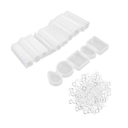 Housoutil 1Satz Silikon Anhängerform Set Mit Schmuck Gießformen Und Eye Screws DIY Harzformen Für Basteln Und Schmuckherstellung Hochwertige Silikonformen Housoutil 1Satz Silikon Anhängerform Set Mit Schmuck Gießformen Und Eye Screws DIY Harzformen Für Basteln Und Schmuckherstellung Hochwertige Silikonformen von Housoutil