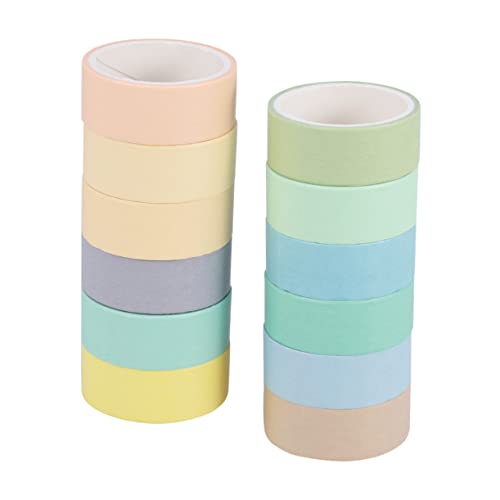 Housoutil 1Satz Washi Tape Dekorative Klebebänder für Geschenkverpackung Scrapbooking Tagebuch und Kunsthandwerk Macaron Große von Housoutil