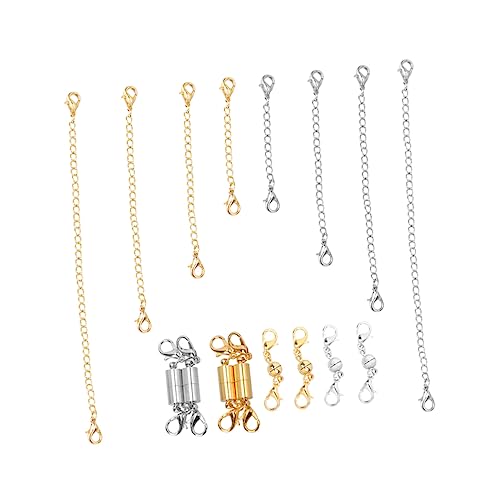 Housoutil 1Satz Zylindrische Magnetverschluss Halskette Erweiterungskette Lobster Verschluss DIY Schmuck Zubehör Bild von Housoutil