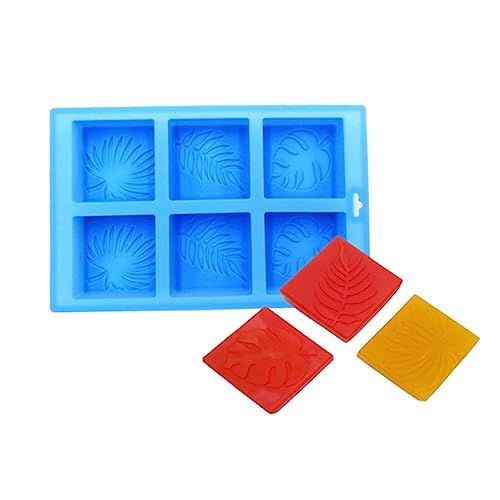 Housoutil 1Stück Blätterdruck Seifenform Lebensmittelechtem DIY Seifenform für Handgemachte für Desserts von Housoutil