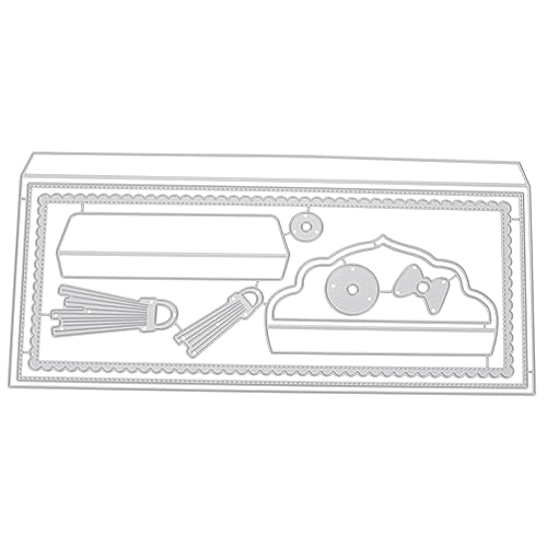 Housoutil 1Stück Hüllkurve Schneidewerkzeug Für DIY Kartenherstellung Stanzform Für Scrapbooking Rechteckige Rahmen Für Und Dekoration von Housoutil