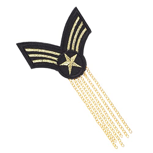 Housoutil 1Stück Männer Schulterabzeichen mit Fransen Exquisites Epaulet mit Quaste Robuste und Langlebige Schultermarke für Einfach zu Befestigen und Tragbar von Housoutil