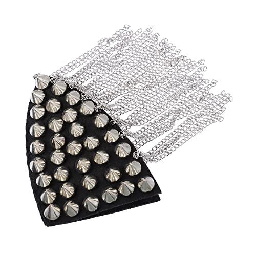 Housoutil 1Stück Rivets Schulter Epaulette mit Quaste Kette Stilvolles Accessoire für Blazer und Multifunktional und Langlebig für Partys und Besondere Anlässe von Housoutil