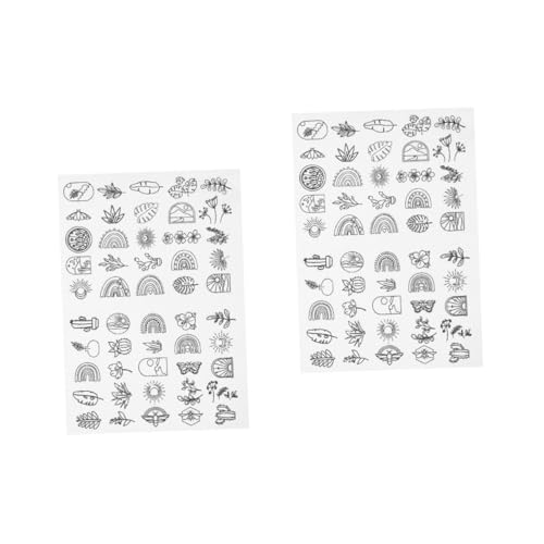 Housoutil 2 Blätter Wasserlösliches Stickvlies für Dekorative Stickerei Selbstklebend Waschbar Anpassbar für Verschiedene Stickrahmengrößen für Diy Projekte Sticken Bildern von Housoutil