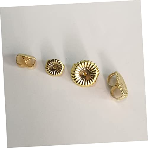 Housoutil 2 Paar Silber Ohrstecker Verschluss Teiliges Gepolsterte Ohrstecker Rückseiten Ohrstöpsel Groß Langlebig Sicher Komfortabel Damen Schmuck Zubehör von Housoutil