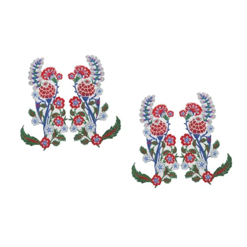 Housoutil 2 Paare Bestickte Blumenapplikationen Patches für Kleidung Diy Zubehör für Designs Langlebig und für Jacken Jeans und Taschen Housoutil 2 Paare Bestickte Blumenapplikationen Patches für Kleidung Diy Zubehör für Designs Langlebig und für Jacken Jeans und Taschen von Housoutil