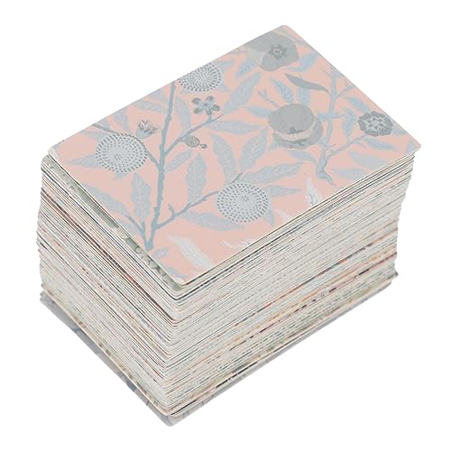 Housoutil 2 Packungen Retro -Handbuchmaterial Karten Vintage - gepunktet Grußkarte zum Geburtstag Retro-Memo Collagepapier Handbuch Aufkleber Papiernotiz Weißer Karton von Housoutil