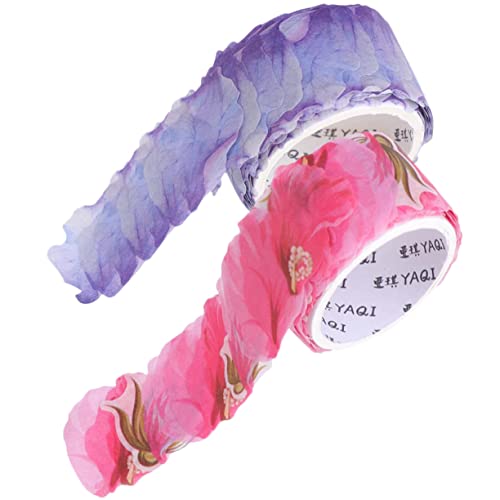 Housoutil 2 Rollen Blütenblätter Und Washi Tape Farbiges Band Blumen- Ästhetisch Blütenblatt Farbiges Abdeckband Maskierung Klebstoff Washi-klebeband Diy Klebeband Tagebuchband Papier Housoutil 2 Rollen Blütenblätter Und Washi Tape Farbiges Band Blumen- Ästhetisch Blütenblatt Farbiges Abdeckband Maskierung Klebstoff Washi-klebeband Diy Klebeband Tagebuchband Papier von Housoutil