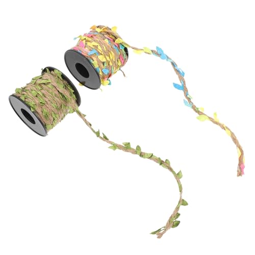Housoutil 2 Rollen DIY Künstliche Hanfseil Grün Bunte Schnur für Handwerk Blumen Geschenkverpackung Garten Dekoration Bastelzubehör Housoutil 2 Rollen DIY Künstliche Hanfseil Grün Bunte Schnur für Handwerk Blumen Geschenkverpackung Garten Dekoration Bastelzubehör von Housoutil