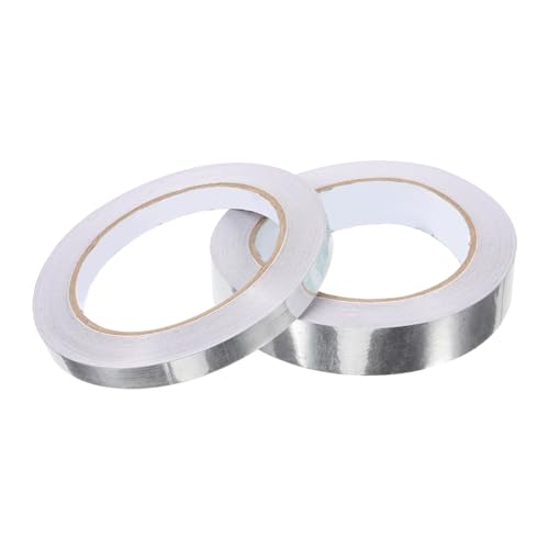 Housoutil 2 Rollen Dekoratives Klebeband Selber Machen Dekoratives Metallisches Klebeband Klebebanddekor Sammelklebeband Metallband Bandästhetik Für Wand Scrapbooking -vorräte Silver Plastik von Housoutil