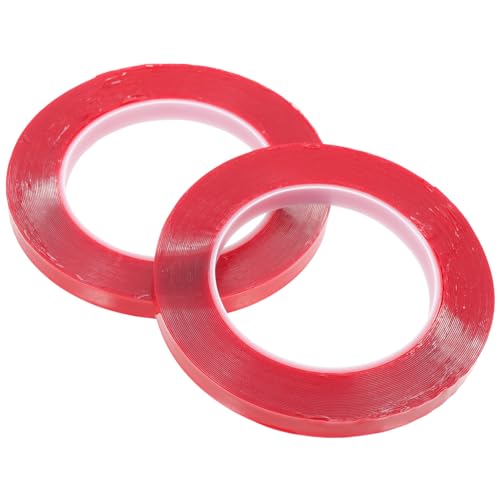 Housoutil 2 Rollen Doppelseitiges Klebeband Beidseitig Nägel Doppelseitiger Nagel Einseitig Paket Nagelverpackung Zum Aufdrücken Klebrig Stark Doppelt Klebeband Nagel Kein Substrat Acryl Rot Housoutil 2 Rollen Doppelseitiges Klebeband Beidseitig Nägel Doppelseitiger Nagel Einseitig Paket Nagelverpackung Zum Aufdrücken Klebrig Stark Doppelt Klebeband Nagel Kein Substrat Acryl Rot von Housoutil