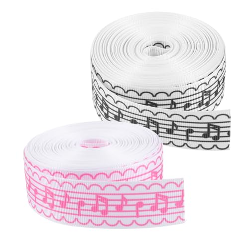 Housoutil 2 Rollen Festival-Geschenkband seidenband ribbon party decoration partydekoration DIY-Zubehör farbig verdrahtetes Band Ton Geschenkband Multifunktions-Paketband Polyester von Housoutil
