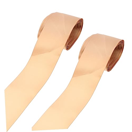 Housoutil 2 Rollen Geschenkbänder für Hochzeit und Feste Champagnergold zum Verpacken von Geschenken DIY Projekten und Dekorationen Langlebig und Hautfreundlich von Housoutil
