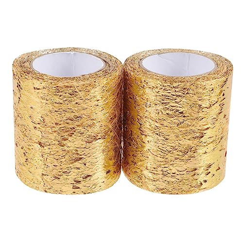 Housoutil 2 Rollen Goldenes Netz Tüllband für DIY Bastelprojekte Blumenverpackung Hochzeitsdekoration Vielseitig Einsetzbar für Weihnachten Einladungen und Mehr Housoutil 2 Rollen Goldenes Netz Tüllband für DIY Bastelprojekte Blumenverpackung Hochzeitsdekoration Vielseitig Einsetzbar für Weihnachten Einladungen und Mehr von Housoutil