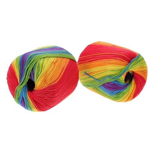 Housoutil 2 Rollen Häkelgarn Baumwollgarn für DIY Handarbeiten Weich Langlebig und Einfach zu Verarbeiten für Mützen Schals Pullover und Mehr Housoutil 2 Rollen Häkelgarn Baumwollgarn für DIY Handarbeiten Weich Langlebig und Einfach zu Verarbeiten für Mützen Schals Pullover und Mehr von Housoutil