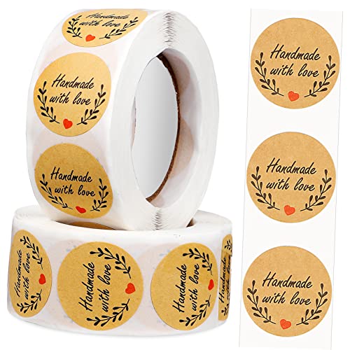Housoutil 2 Rollen Liebe Aufkleber Handgefertigte Etiketten Kreis Name Versiegeler Backen Handgefertigter Etikettenaufkleber Konservenaufkleber Bäckerei-siegel-aufkleber Erste Kraftpapier Housoutil 2 Rollen Liebe Aufkleber Handgefertigte Etiketten Kreis Name Versiegeler Backen Handgefertigter Etikettenaufkleber Konservenaufkleber Bäckerei-siegel-aufkleber Erste Kraftpapier von Housoutil