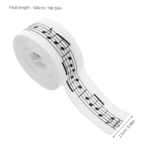 Housoutil 2 Rollen Musiknoten Geschenkband Yards Breites Satinband Dekoratives Verpackungsband für Festliche Geschenke Blumensträuße und Bastelarbeiten Housoutil 2 Rollen Musiknoten Geschenkband Yards Breites Satinband Dekoratives Verpackungsband für Festliche Geschenke Blumensträuße und Bastelarbeiten von Housoutil