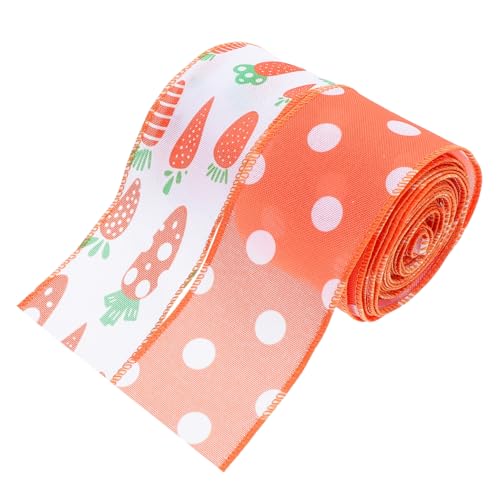 Housoutil 2 Rollen Osterband Fröhliche Osterbänder Bastelbänder Zu Ostern Mesh-stoffband Geschenkband Zu Ostern Polyester Housoutil 2 Rollen Osterband Fröhliche Osterbänder Bastelbänder Zu Ostern Mesh-stoffband Geschenkband Zu Ostern Polyester von Housoutil