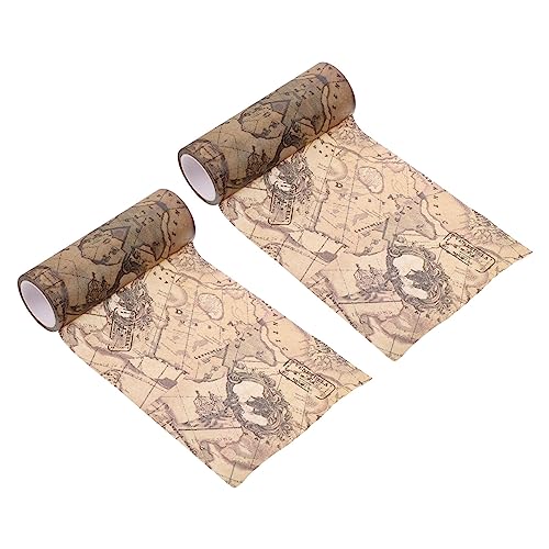 Housoutil 2 Rollen Retro -Posterband Sammelalbum Schrott Streifen dekoratives Bastelband ästhetisch für Washi -Klebeband Aufkleber aus Washi-Papier Washi-Klebeband und Papieraufkleber von Housoutil
