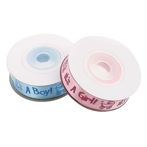 Housoutil 2 Rollen Shower Satinband Yards Geschlechtsenthüllung Dekoband in Rosa und Babyparty Geschenkband für Haar Schleifen DIY Basteln und Foto Requisiten Housoutil 2 Rollen Shower Satinband Yards Geschlechtsenthüllung Dekoband in Rosa und Babyparty Geschenkband für Haar Schleifen DIY Basteln und Foto Requisiten von Housoutil