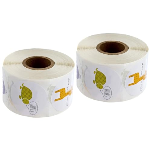 Housoutil 2 Rollen Tierische Danke Aufkleber Dekorative Etiketten für Geschenkverpackungen Selbstklebende Sticker für Backwaren und Partys Housoutil 2 Rollen Tierische Danke Aufkleber Dekorative Etiketten für Geschenkverpackungen Selbstklebende Sticker für Backwaren und Partys von Housoutil