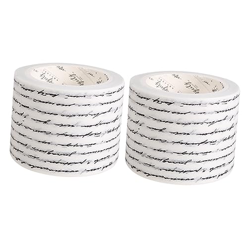 Housoutil 2 Rollen Washi Tapes zum Basteln scrapbook scheckheft washi+-+tape Klebebandabroller fantasie Wickelbänder dekoratives Klebeband Tinte Klebstoff Müll Partyzubehör DIY-Bänder Papier von Housoutil