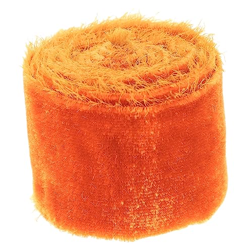 Housoutil 2 Rollen Weiches Samtband mit Feiner Fransen als DIY Geschenkband für Valentinstag Brautsträuße Geschenkverpackungen und Bastelprojekte in Kürbisfarbe Housoutil 2 Rollen Weiches Samtband mit Feiner Fransen als DIY Geschenkband für Valentinstag Brautsträuße Geschenkverpackungen und Bastelprojekte in Kürbisfarbe von Housoutil