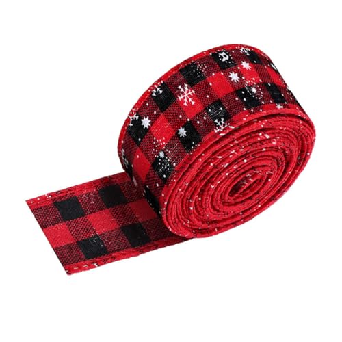 Housoutil 2 Rollen Weihnachtliches Rot-schwarz Kariertes Dekoband Xmas Elements Geschenkband Geschenkverpackung Schleifenband für Partydekoration und Bastelideen Housoutil 2 Rollen Weihnachtliches Rot-schwarz Kariertes Dekoband Xmas Elements Geschenkband Geschenkverpackung Schleifenband für Partydekoration und Bastelideen von Housoutil