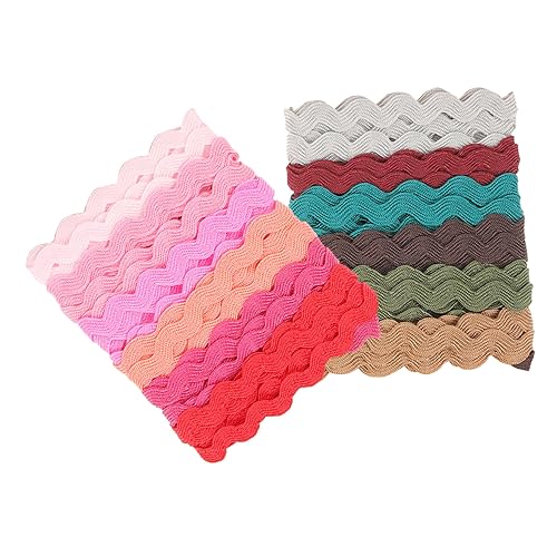 Housoutil 2 Rollen Wellenfransenbesatz seidenband ribbon Vorhang Dekoration gardinen feststeller wohnungsdeko Schleife farbig Spitzenband zum Basteln Wickelband gewelltes Zierband Polyester Housoutil 2 Rollen Wellenfransenbesatz seidenband ribbon Vorhang Dekoration gardinen feststeller wohnungsdeko Schleife farbig Spitzenband zum Basteln Wickelband gewelltes Zierband Polyester von Housoutil
