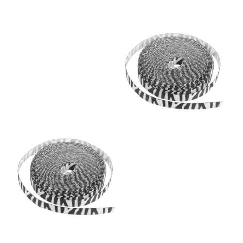 Housoutil 2 Rollen Zebra Muster Geschenkband Breit Polyester Bastelband zum Schneiden Strapazierfähiges DIY Schleifenband für Festival Geschenkverpackung und Tägliche Dekoration Housoutil 2 Rollen Zebra Muster Geschenkband Breit Polyester Bastelband zum Schneiden Strapazierfähiges DIY Schleifenband für Festival Geschenkverpackung und Tägliche Dekoration von Housoutil