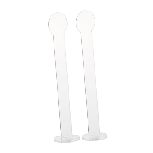 Housoutil 2 Sätze Acryl Klebebandhalter Transparenter Klebeband Organizer Aufbewahrungsständer DIY Tape Display Racks für Glatte Flächen Praktische Aufbewahrung von Housoutil
