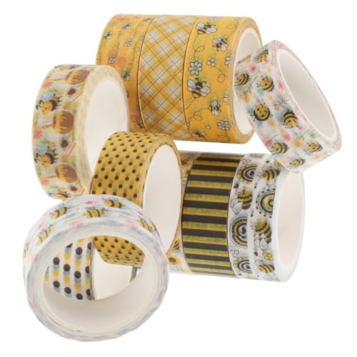 Housoutil 2 Sätze Blumenband Washi-tape-aufkleber Washi Tape -aufkleber Für Das Journaling Bastelbänder Journaling-washi-tape Dekorative Bänder Für Sammelalben Klebestreifen 12 Rollen * 2 von Housoutil