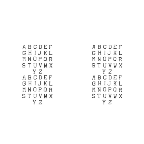 Housoutil 2 Sätze Buchstaben Patches Für Kleidung Aufbügelbare Und Annähbare Applikationen Für Diy Dekoration Geeignet Für Jacken Taschen Und Mehr 52 Stück * 2 von Housoutil