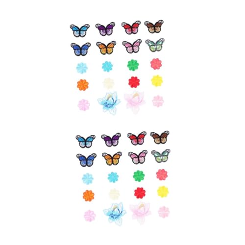 Housoutil 2 Sätze Bunte Rosen Patches Zum Aufbügeln Teiliges Für Diy Projekte Bekleidung Und Accessoires Weichem Dacron Einfach Anzubringen Vielseitig Einsetzbar Für Kleider 20 Stück * 2 von Housoutil