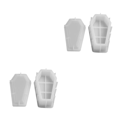 Housoutil 2 Sätze Coffin Box Silikonform Diy Handgemachte Gießform für Aufbewahrungsboxen Halloween Dekoration Langlebig für Bastelprojekte von Housoutil