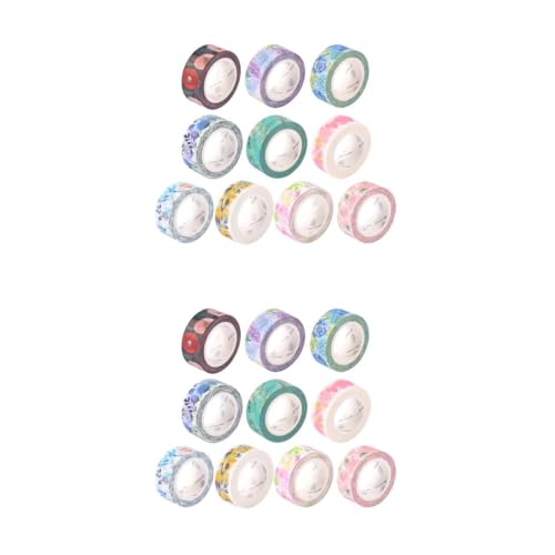 Housoutil 2 Sätze Diy Blumen Washi Tapes Bunte Dekorative Klebebänder Mit Golddruck Für Geschenkverpackungen Und Bastelprojekte Pro Rolle Vielfältige Designs Für Gestalten 10 Rollen * 2 Housoutil 2 Sätze Diy Blumen Washi Tapes Bunte Dekorative Klebebänder Mit Golddruck Für Geschenkverpackungen Und Bastelprojekte Pro Rolle Vielfältige Designs Für Gestalten 10 Rollen * 2 von Housoutil