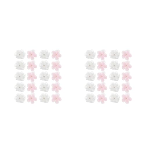 Housoutil 2 Sätze Diy Blumenstickerei Patches Fünf Blüten Applikationen Für Kleidung Hüte Und Handwerk Rosa Weiß Hochwertige Dekorative Stickerei Für Kreative Projekte 20 Stück * 2 Housoutil 2 Sätze Diy Blumenstickerei Patches Fünf Blüten Applikationen Für Kleidung Hüte Und Handwerk Rosa Weiß Hochwertige Dekorative Stickerei Für Kreative Projekte 20 Stück * 2 von Housoutil